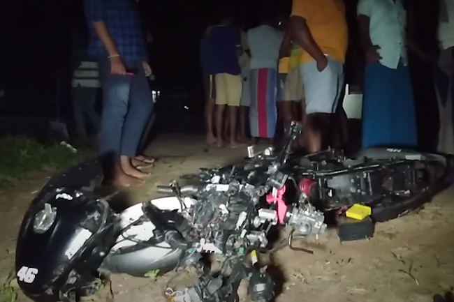 Two youths speeding on motorcycles killed in head-on crash