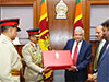 President receives ‘attaché case’ of international standards from SL Army