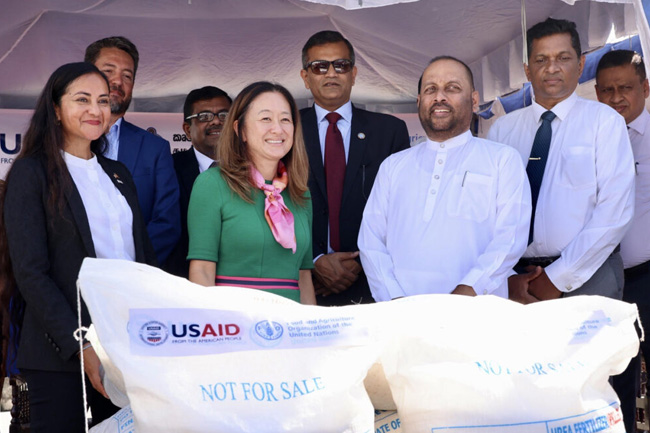 US provides 9,300 MT of fertilizer to paddy farmers in Sri Lanka
