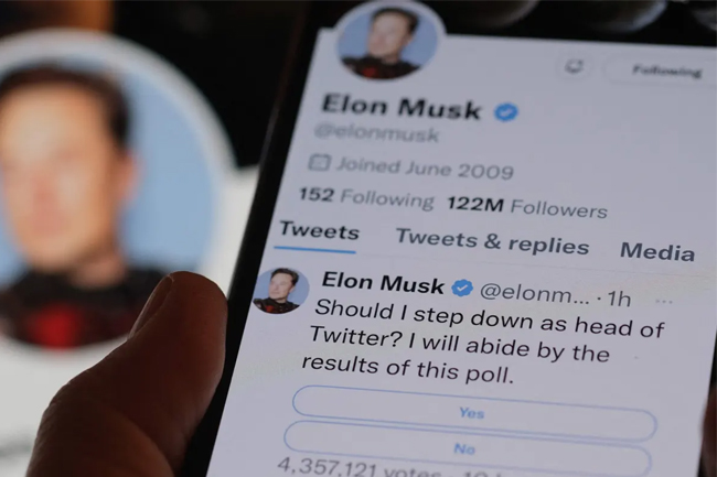 Musk’s poll results: Elon should step down as Twitter CEO