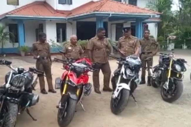 Police seize illegally assembled motorcycles worth Rs. 40 million 