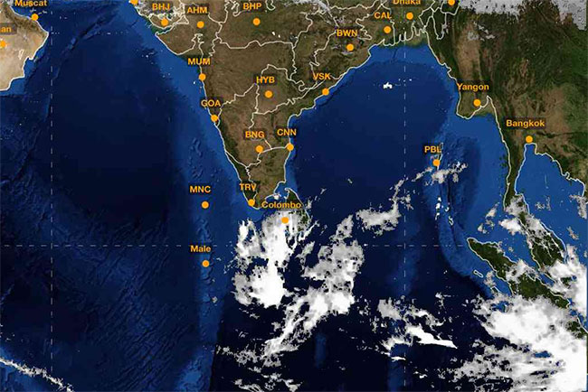 Depression weakens into low pressure area, likely to move to western coast