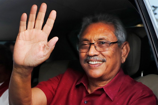 Former president Gotabaya Rajapaksa leaves the country