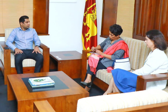 Energy Minister discusses renewable energy with UNDP official Wignaraja