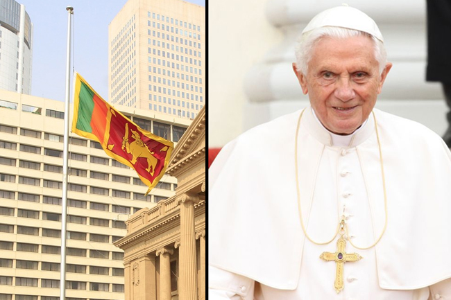 National flag at half-mast tomorrow to honour late Pope Benedict XVI