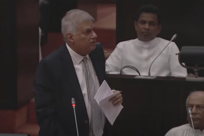 President Ranil attends parliamentary proceedings