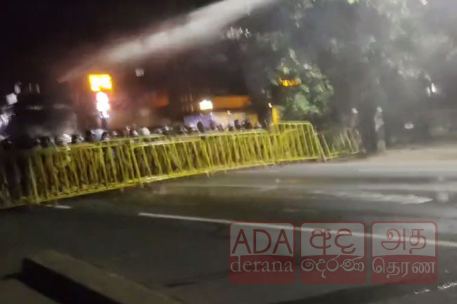 Police fire tear gas to disperse student protesters in Peradeniya