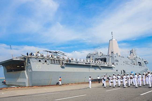 US vessel arrives in Colombo to participate in joint training exercise