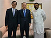 Former UN chief Ban Ki-moon arrives in Sri Lanka