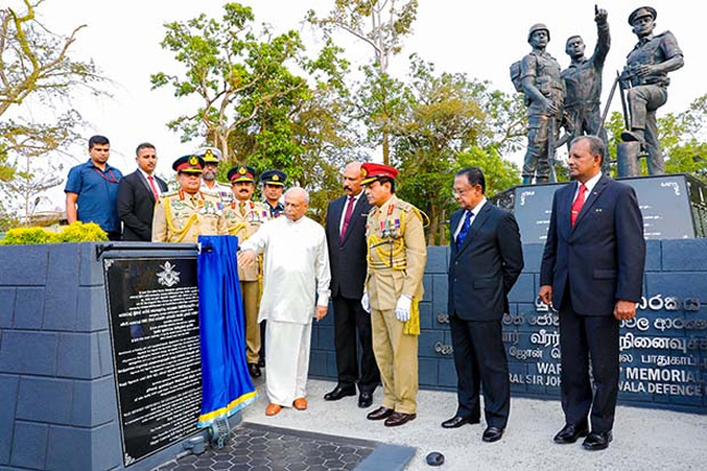 War Heroes Monument at KDU unveiled