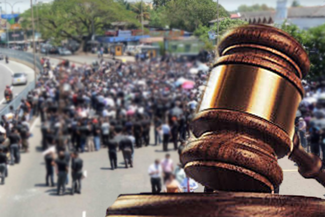 Court issues order on protesters in Colombo