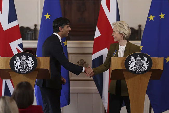 UK, EU hail new chapter with deal to fix Brexit trade spat