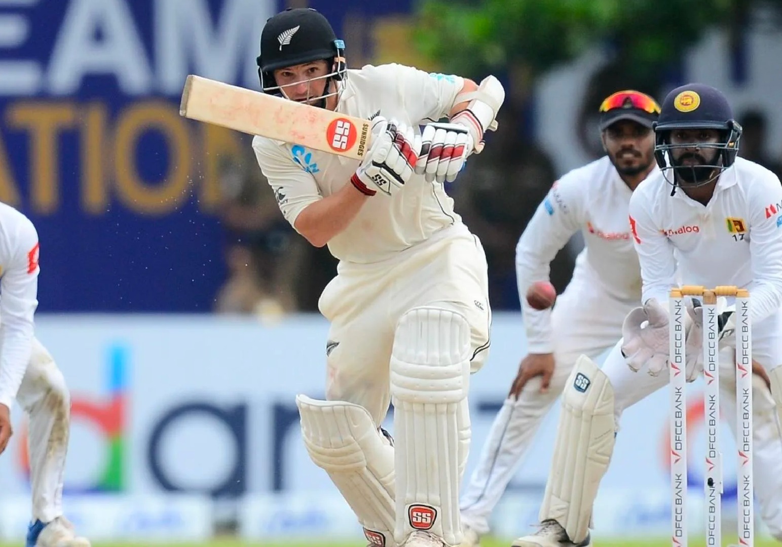 SL vs NZ 1st Test NZ trail by 288 runs after Lions set score of 355