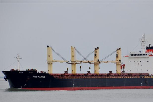 Ship carrying TSP fertilizer docks at Colombo Port