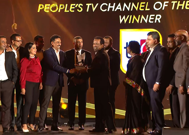 TV Derana named Peoples Television Channel of the Year for 6th consecutive time