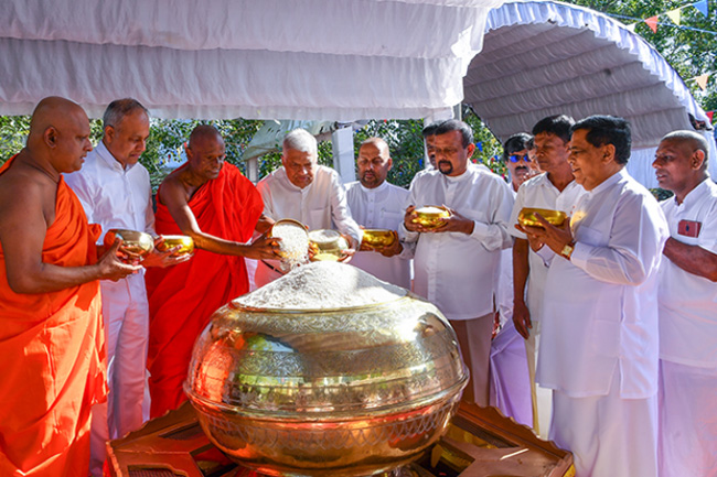 National new rice harvest festival held at Siri Maha Bodhi
