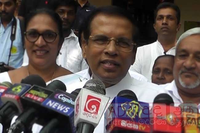 Cardinal Ranjith is not the Chief Justice  Maithripala