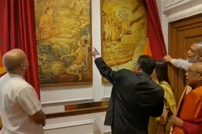 India, Sri Lanka cement cultural ties by sharing portraits depicting Buddhist heritage