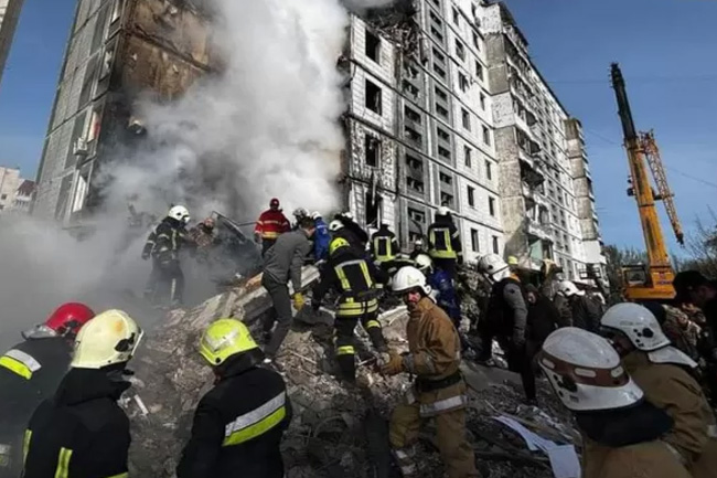 Ukraine war: Eight people dead as Russian missiles hit cities