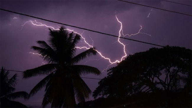 Evening thundershowers expected in most parts of the island