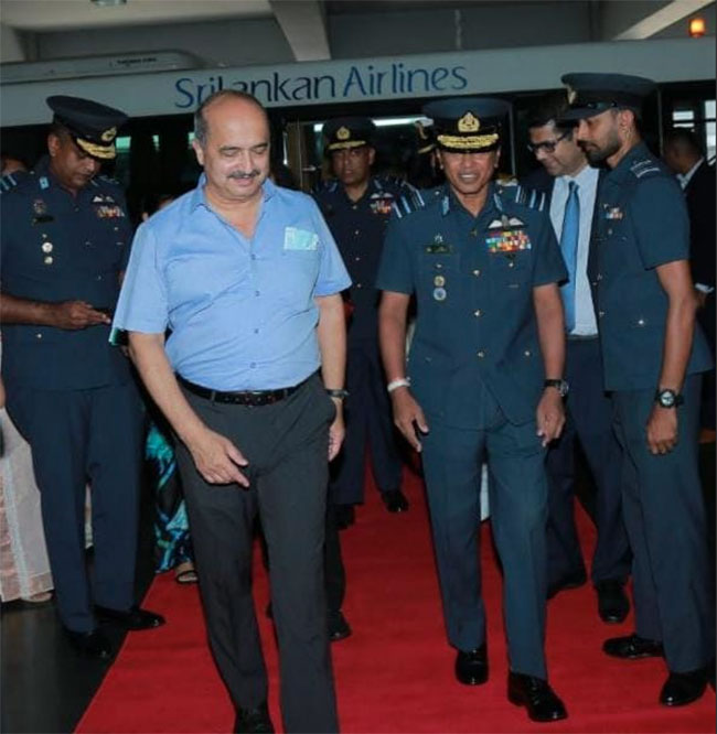 Indian Air Force chief arrives in Sri Lanka on 4-day official visit