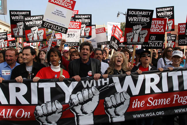 Hollywood writers strike over pay in streaming TV ‘gig economy’