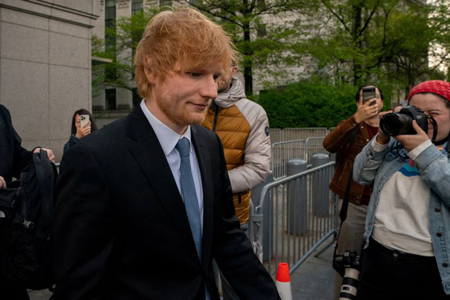 Ed Sheeran copyright case goes to jury in New York