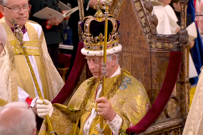 King Charles Iii New British Monarch Formally Crowned In Royal Ceremony