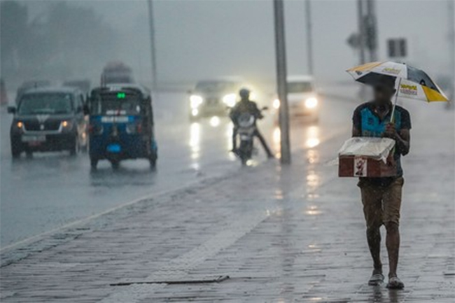 Heavy rainfall above 100 mm likely in parts of the island