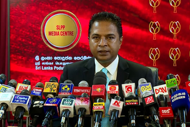 No request made for President to re-appoint Mahinda Rajapaksa as PM -  Sagara Kariyawasam