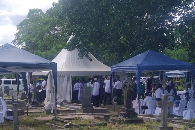 Exhumation of Dinesh Schaffter’s remains in progress