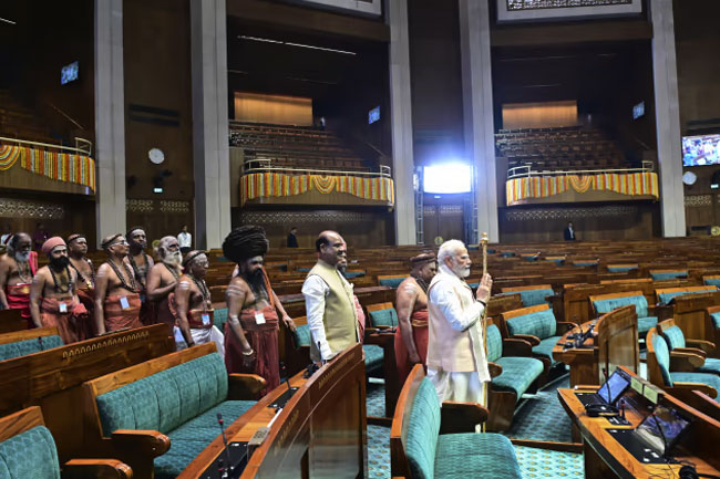 Modi opponents boycott opening of new Indian Parliament; PM says it breaks with colonial past
