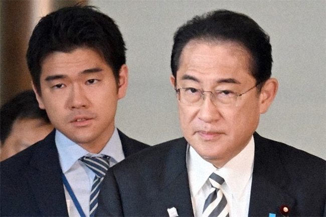 Japanese PM Kishida to remove son as political secretary amid criticism