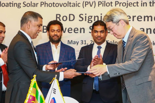 Korea to aid development of Sri Lankas first floating solar project
