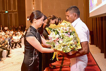 China felicitates Sri Lanka Navy divers...