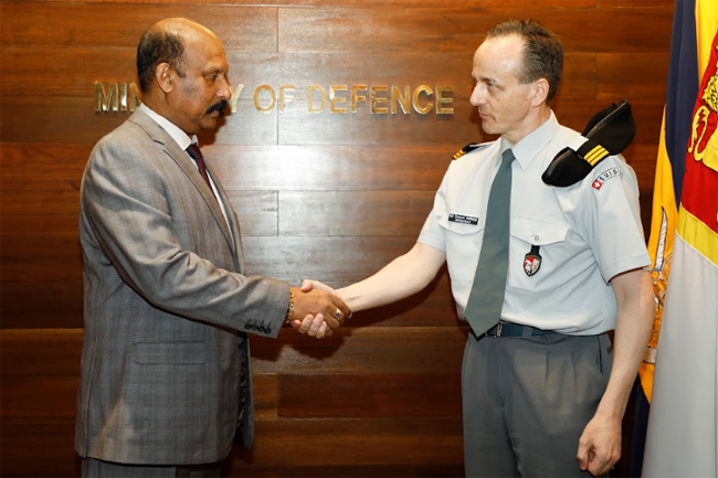 Sri Lanka, Switzerland to enhance military-to-military cooperation further