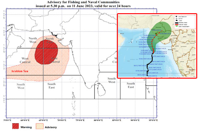 Advisory issued over extremely severe cyclonic storm ‘Biparjoy’ 
