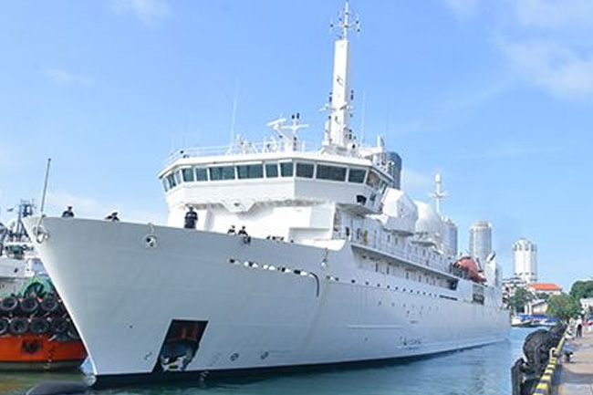 French vessel Dupuy de Lme docks at Colombo Port 