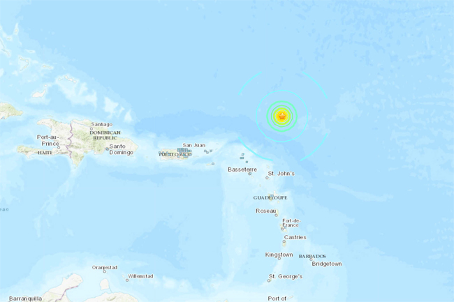 6.6 magnitude earthquake strikes in Atlantic Ocean