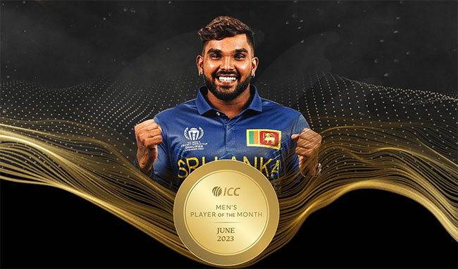 Wanindu Hasaranga named ICC Mens Player of the Month for June 2023