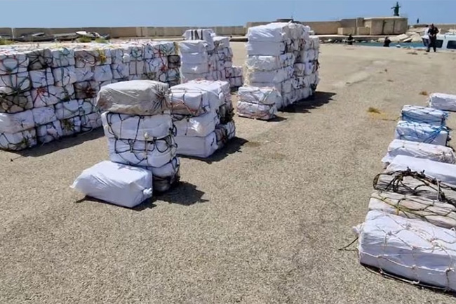 Italian police seize record 5-tonne cocaine haul off Sicilian coast