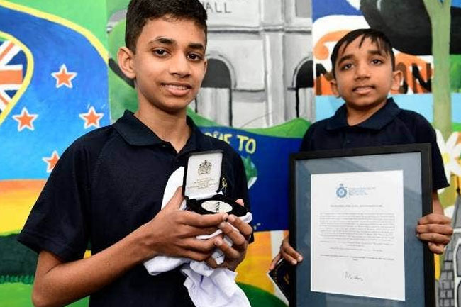 Sri Lankan-born teen in NZ becomes youngest-ever Mountbatten bravery award winner for saving brother 