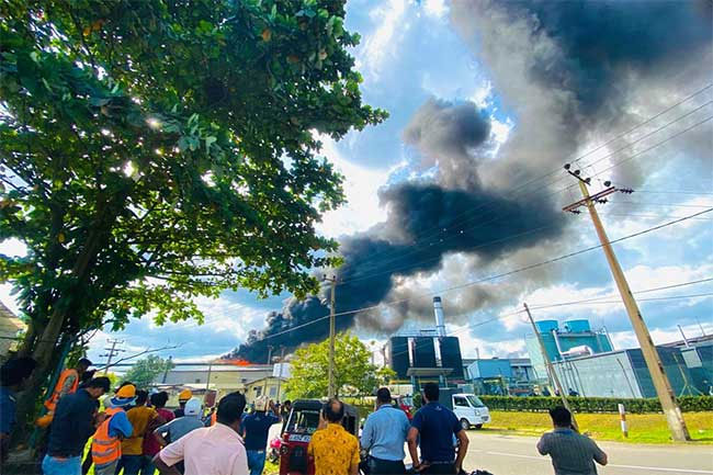 Fire reported within Seethawaka industrial zone