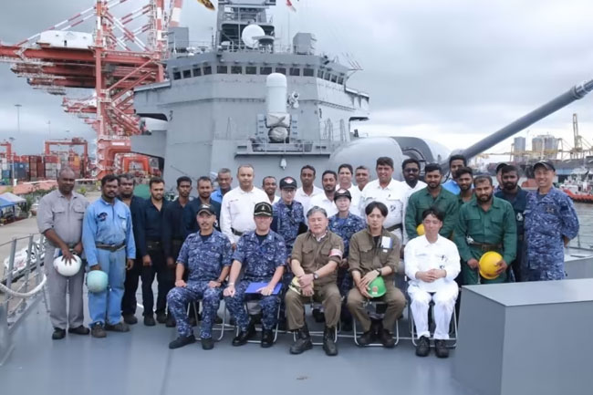 Japan destroyer tests Sri Lanka shipyard with eye on future use - report