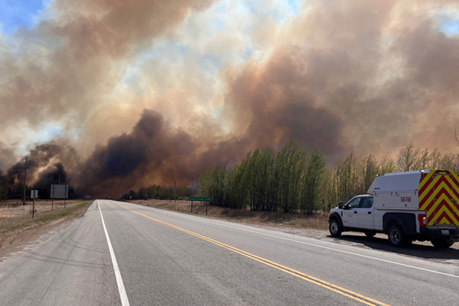 Canada wildfire prompts evacuation of northern city as blaze nears