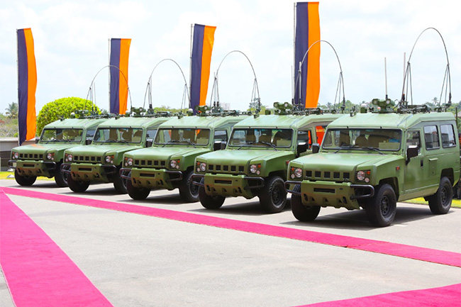 China donates state-of-the-art military automobiles worth USD 6.2mn to Sri Lanka