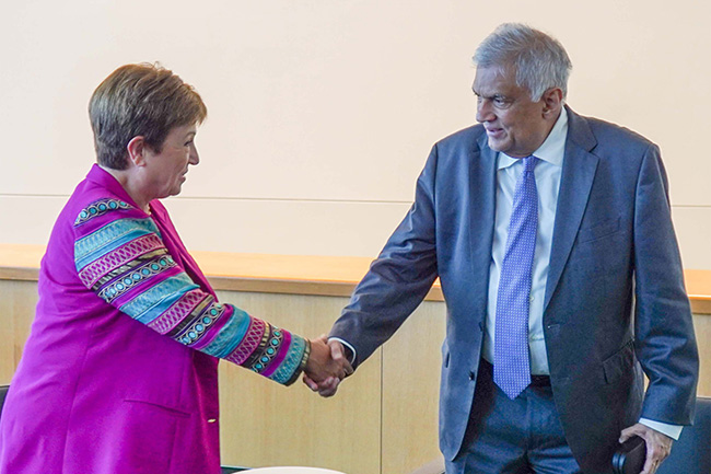 IMF chief and President Ranil discuss ongoing reforms and debt restructuring efforts