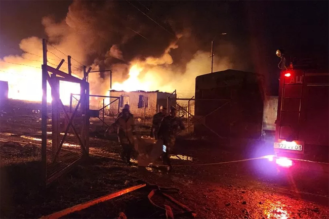Fuel depot blast in Azerbaijans Nagorno-Karabakh kills 20; hundreds injured