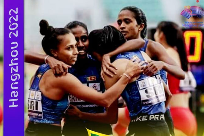   Sri Lanka clinch Bronze in womens 4x400m relay