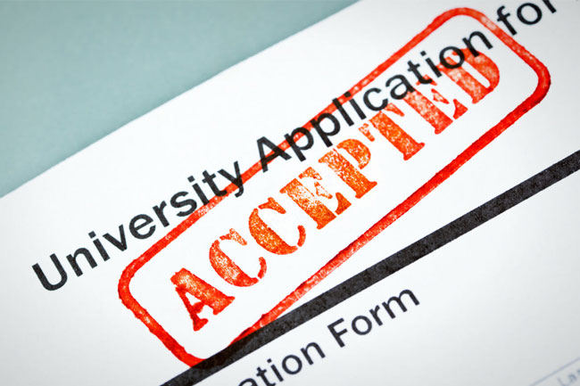 Accepting applications for university admission ends today